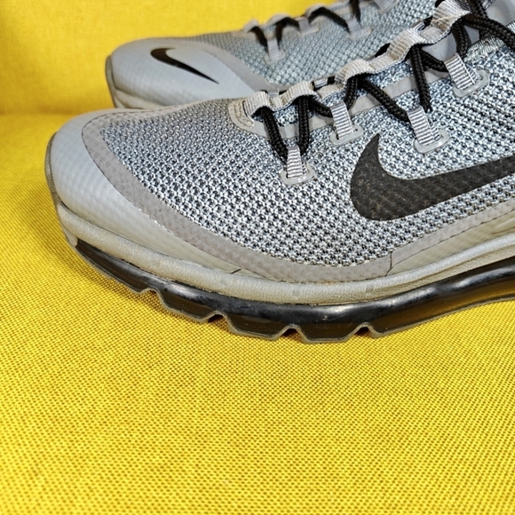 Nike Air Max More Cool Grey Black Running Sneakers Men\'s Shoes Size 9.5 main image 4